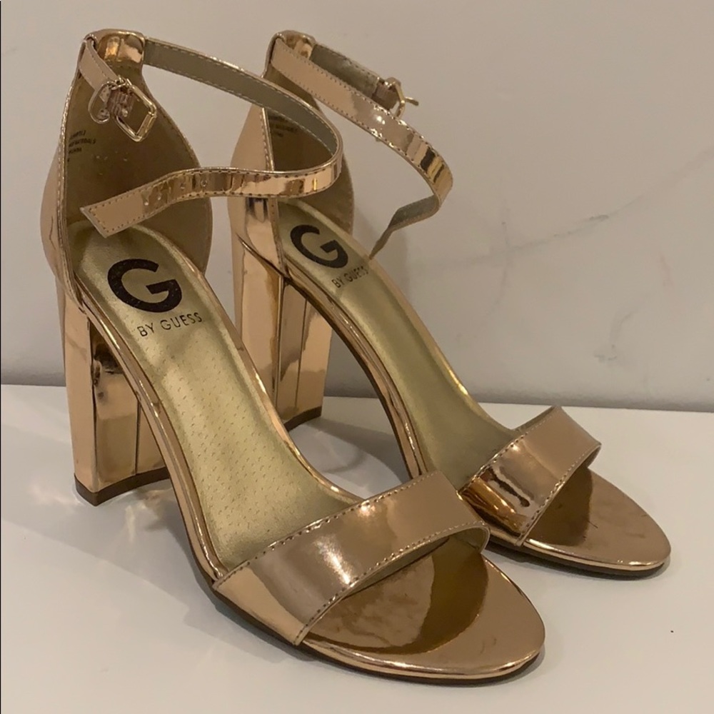 Shiny Rose Gold High-Heels